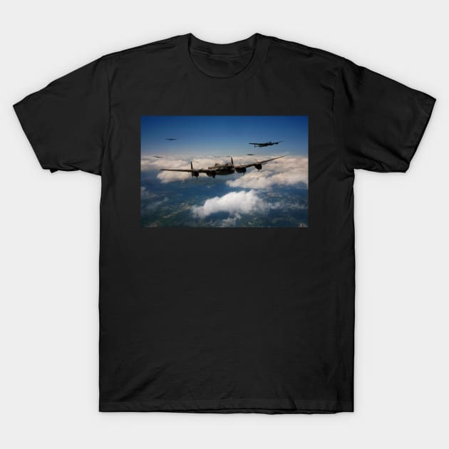 Lancaster Formation T-Shirt by aviationart